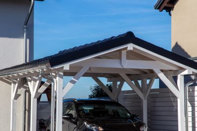 Wood Carport Installation detail