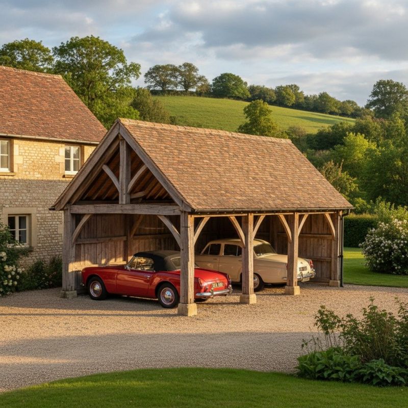 Wood Carport Installation detail