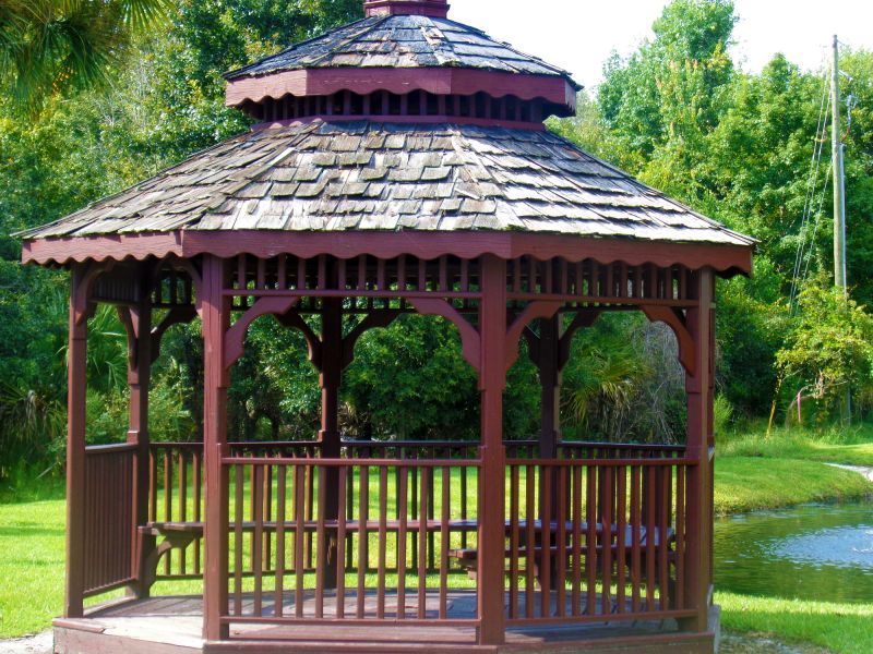 Wood Gazebo Installation