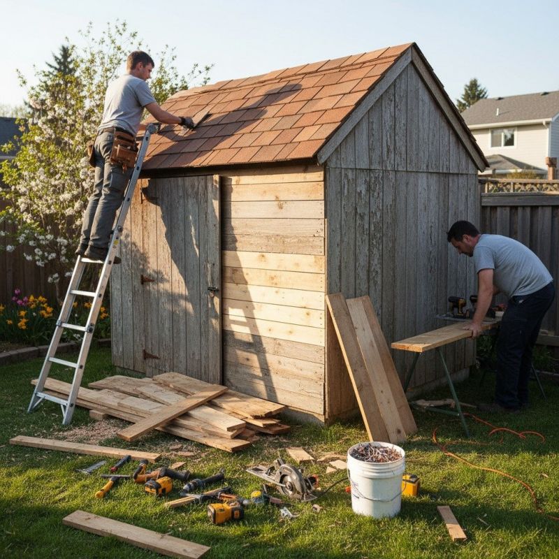 Wood Shed Repair