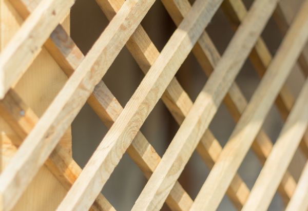 Wood Trellis Fence Design