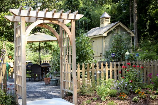 Wooden Arbor Construction