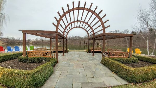 Arched Arbor Installation