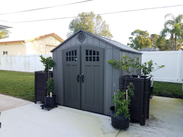 Lean To Shed Installation in Albuquerque